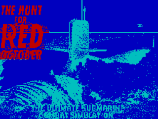 Hunt for Red October (Book) title screen for ZX Spectrum